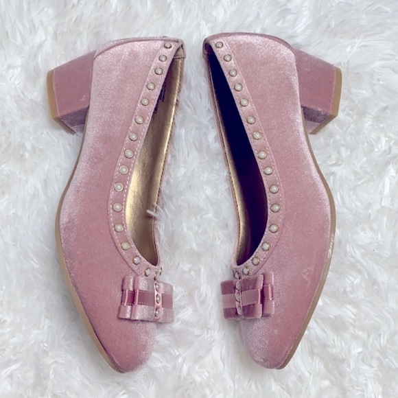 Sam Edelman Evelyn Kammie velvet pearl block heel - Picture 2 of 6